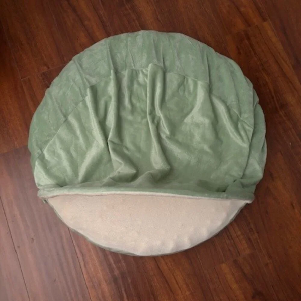 FurHaven Microvelvet Snuggery Cooling Memory Foam Pet Bed for Dogs & Cats 25